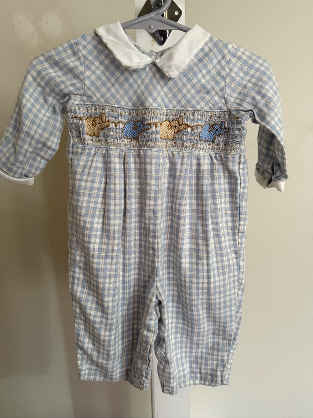 Carriage Boutiques Smocked Elephant Romper - Picture 2 of 9